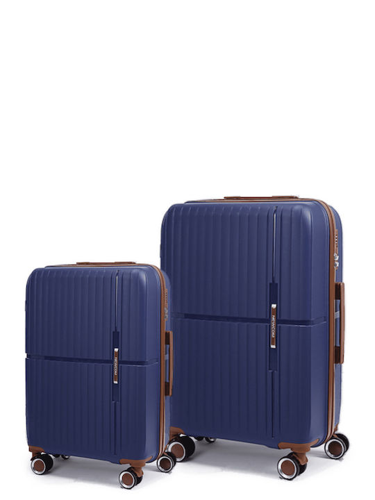 Newcom Medium Hard Blue Suitcase