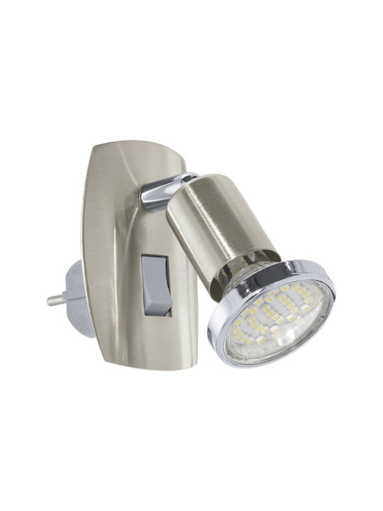 Eglo Modern Silver Wall Lamp with GU10 Socket 7...