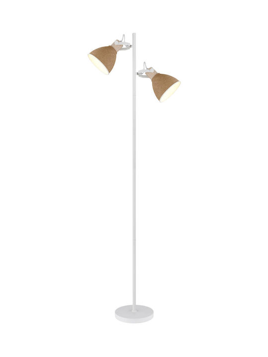 Globo Lighting Подова лампа Бяла