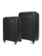 Newcom Suitcases Hard Black Maximum Height 71cm