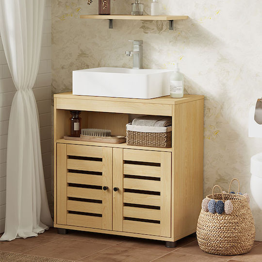 Vasagle Vanity Unit with Sink W60xD30xH63cm Brown