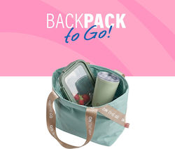 Iris Barcelona Σετ Backpack To Go Τσαντάκι Ισοθερμικό Cyan Κούπα Γυάλινο Φαγητοδοχείο Iris Barcelona Σετ Backpack To Go Τσαντάκι Ισοθερμικό Cyan Κούπα Γυάλινο Φαγητοδοχείο