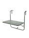 Masă Metalică Pliabilă Verde Pentru Spații Mici Exterioare 60x43cm