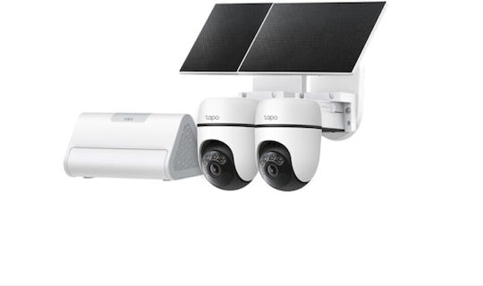 TP-Link Solar Cam 2K Pan Tilt Камера за видеонаблюдение 2-Cam Kit HB112