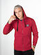 Burgundische Sweatshirts für Herren mit Kapuze