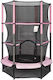 Skorpion Wheels Outdoor Diameter 54cm Trampoline with Pink Protective Net