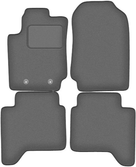 Velour Auto Fußmatten Graphit Ford Ranger Mk5 Fl Abholung 2015-2022