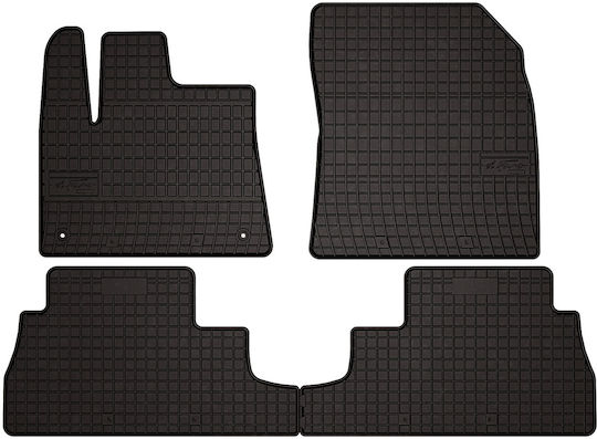 Rubber Car Mats Citroen Berlingo Iii Multispace 5 Seats 2018 Black Fitted