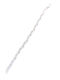 PS Silver Women's Chain Bracelet with Meander Design in Silver 17.5cm