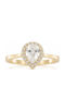 Ios Women's Ring with Zircon from 14K Gold