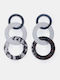 Ohrringe Hängend Mehrere Geometrische Ringe 4962911-Silber