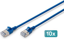 Digitus DK-1632-A-003S-B-10 F/FTP Cat.6a Мрежов Кабел Ethernet 0.3м Син 10 Бройки Digitus DK-1632-A-003S-B-10 F/FTP Cat.6a Мрежов Кабел Ethernet 0.3м Син 10 Бройки