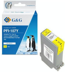 G&G NC-00107Y Συμβατό Μελάνι Canon Pfi-107y Κίτρινο