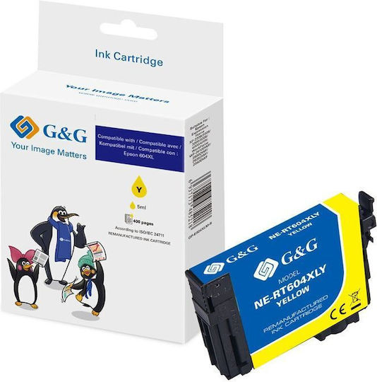 G&G Συμβατό Μελάνι Εκτυπωτή InkJet Epson 350 Σελίδων 4ml Κίτρινο 1τμχ