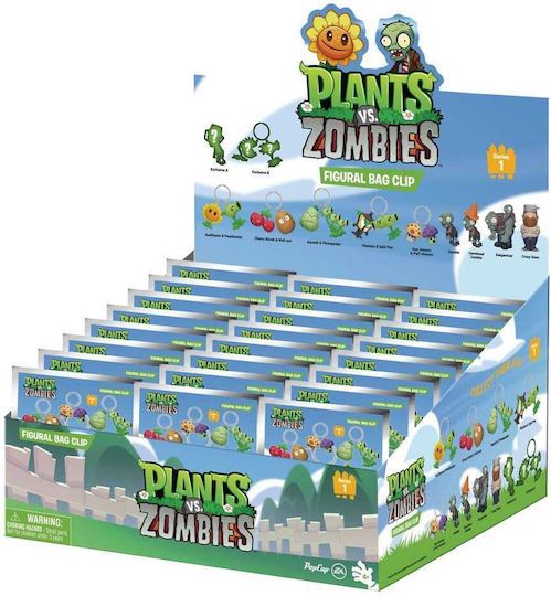 Plants Vs Zombies 3D Пяна Клипчета за Чанта Серия 1 Дисплей 24