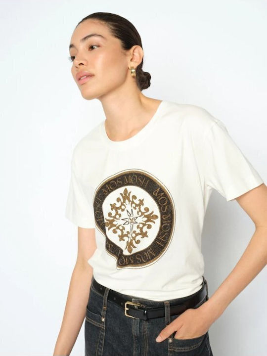 Mos Mosh Tricou Damă Ecru