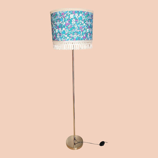 Blue Elegant Floor Lamp H35xL25cm with Socket for E27 Blue Bulb Blue Elegant Floor Lamp H35xL25cm with Socket for E27 Blue Bulb