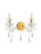 Artekko Modern Wall Lamp with E14 Socket Gold 20x20cm