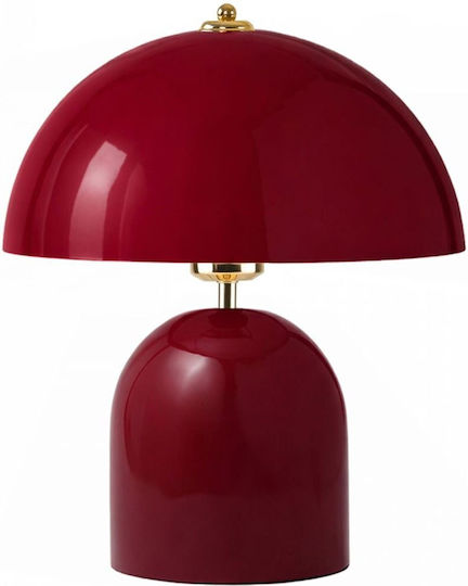 Opviq Sgn Table Lamp with E27 Fitting with Red Shade and Base