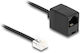 DeLock Плосък телефонен кабел RJ11 6P4C 3m Черен (88094)