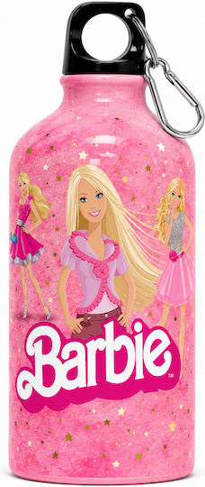 Digital Place Παιδικό Παγούρι από Αλουμίνιο Barbie Λευκό 600ml