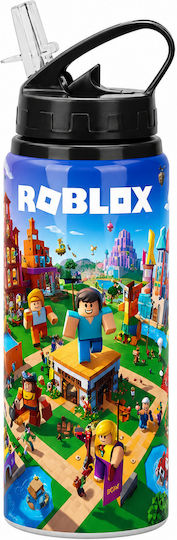 Digital Place Kinder Trinkflasche aus Aluminium Roblox Weiß 600ml