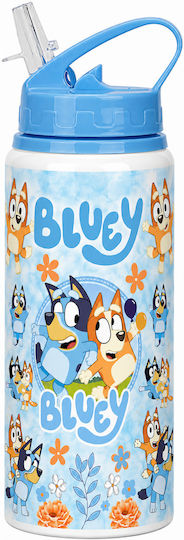 Digital Place Kinder Trinkflasche aus Aluminium Bluey Weiße 600ml