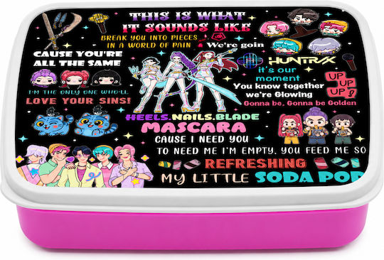 Digital Place Digital Place Kinderlebensmittelbehälter K-POP Demon Hunters 18 x 13 x 6cm