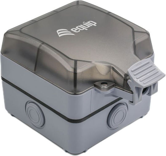 Equip Aufputzdose 1-Port Keystone Ohne Abschirmung Außen Grau