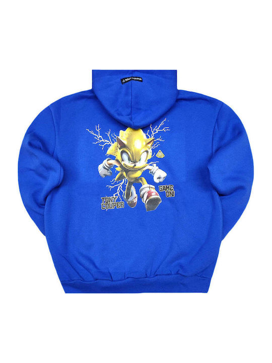 Tony Couper Men's Long Sleeve Hoodie Game On Blue H26/46