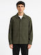 Long Sleeve Overshirt in Regular Fit Khaki