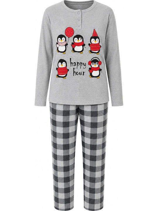 Cool Set de pijamale de vară pentru femei Gri