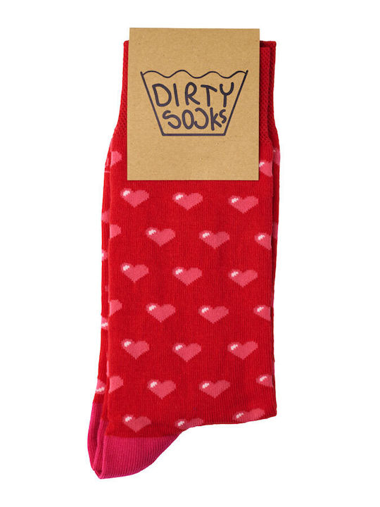 Dirty Socks Socks With Red Heart Patterns