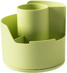 Deli Suport pentru stilouri Longreen 12x12x11 Cm Lime