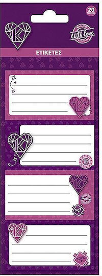 CHartini Poli Notebook Etiketten 4 Stück