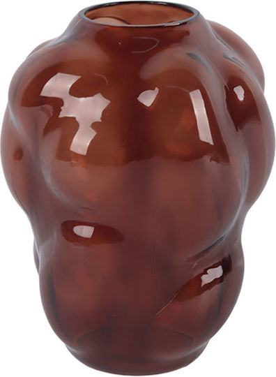 Estia Glass Vase Brown Y25cm