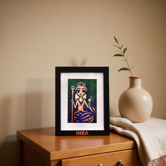 Inspiral Tree Copper Painting Goddess Hera Frame 17.5 × 22.5 Cm