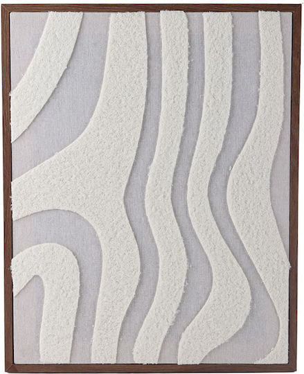Estia Tablou Decorativ Pânză Fibra Cadru Din Lemn 40x2,5x50cm Abstract Lines