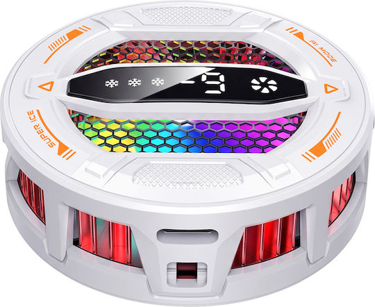 Avizar Magnetic Smartphone Cooler 3 Speeds Digital Screen White