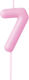 Geburtstagskerzen Nummer 7 in Rosa Farbe 5764