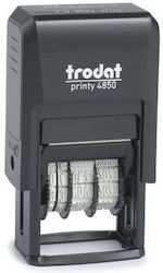 Trodat Printy Text Stamp and Blue Ink
