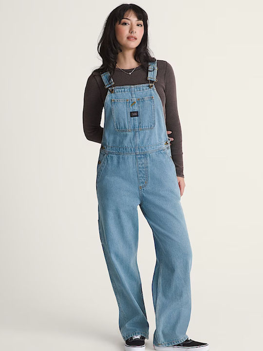 Damen Denim Jumpsuit Light Stonewash