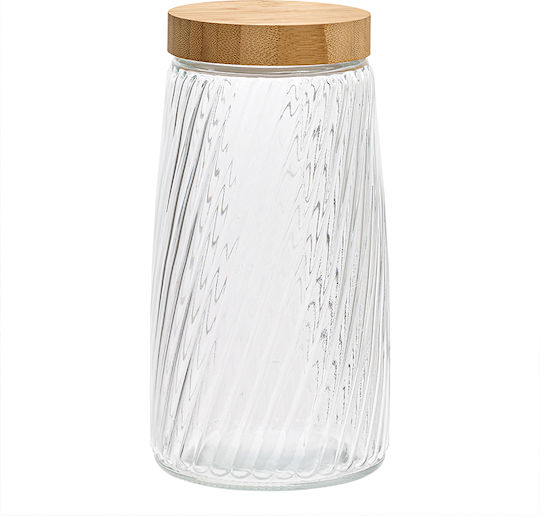 5Five Jar for Sugar Coffee Cereals with Lid Glass Transparent 2100ml