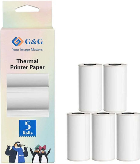 G&G Самозалепващи се Етикети на Ролка за Принтер за Етикети 57x30mm 5бр