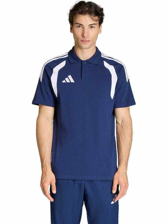 adidas Polo Bluză Albastru marin / Alb