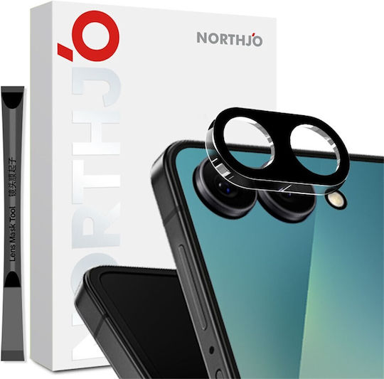 Northjo Προστασία Κάμερας Tempered Glass Μαύρο για το Samsung Galaxy Z Flip8 5g