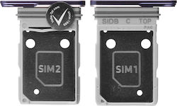 Samsung S26 5g S942 Dual Sim Card Holder Violet Gh98-50751c Original Service Pack