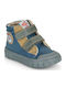 Kids Ankle Boots with Hoop & Loop Closure Multicolour