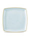 Churchill 1795 Stonecast Serving Plate Shallow Square Porcelain Gold 26.8x26.8cm 6 Pieces