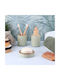 Eurocasa Bathroom Accessory Set Ceramic Green 3 Pieces